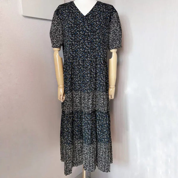 [BUNJANG] Benetton Tiered Long Dress / 베네통 티어드 롱원피스