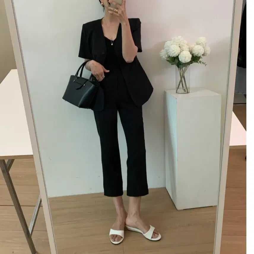 [BUNJANG] Maison de Sou 9/10 Capri Pants / 메종드수 9부 카프리팬츠 새상품