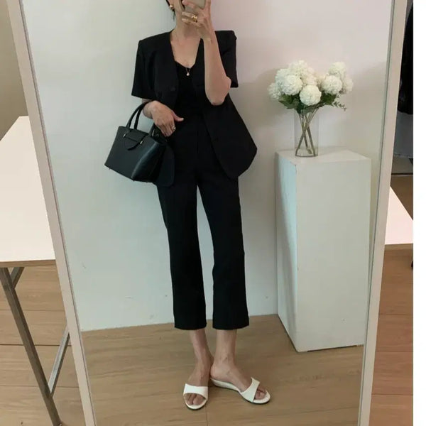 [BUNJANG] Maison de Sou 9/10 Capri Pants / 메종드수 9부 카프리팬츠 새상품