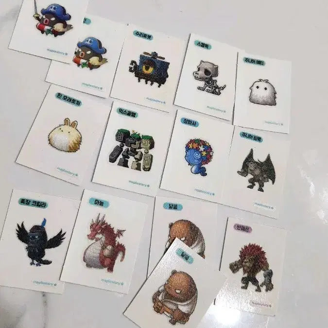 [BUNJANG] MapleStory Ppigu Sticker / 메이플 스토리 띠부 띠부씰 장당 600원