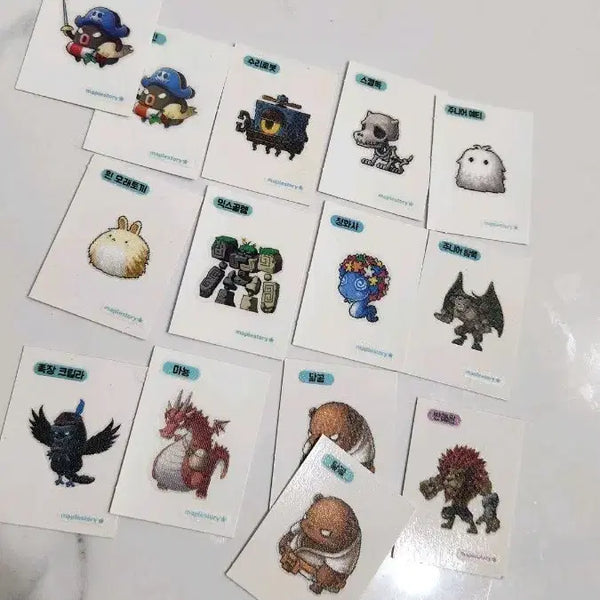 [BUNJANG] MapleStory Ppigu Sticker / 메이플 스토리 띠부 띠부씰 장당 600원