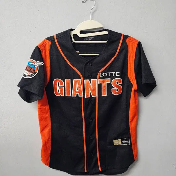 [BUNJANG] Lotte Giants Baseball Team Black Orange Baseball Jersey / 롯데 자이언츠 유니폼 블랙 오렌지