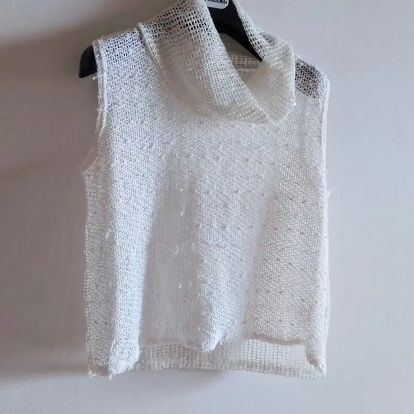 [BUNJANG] Summer Knit Sleeveless Vest / 여름 니트 민소매 조끼