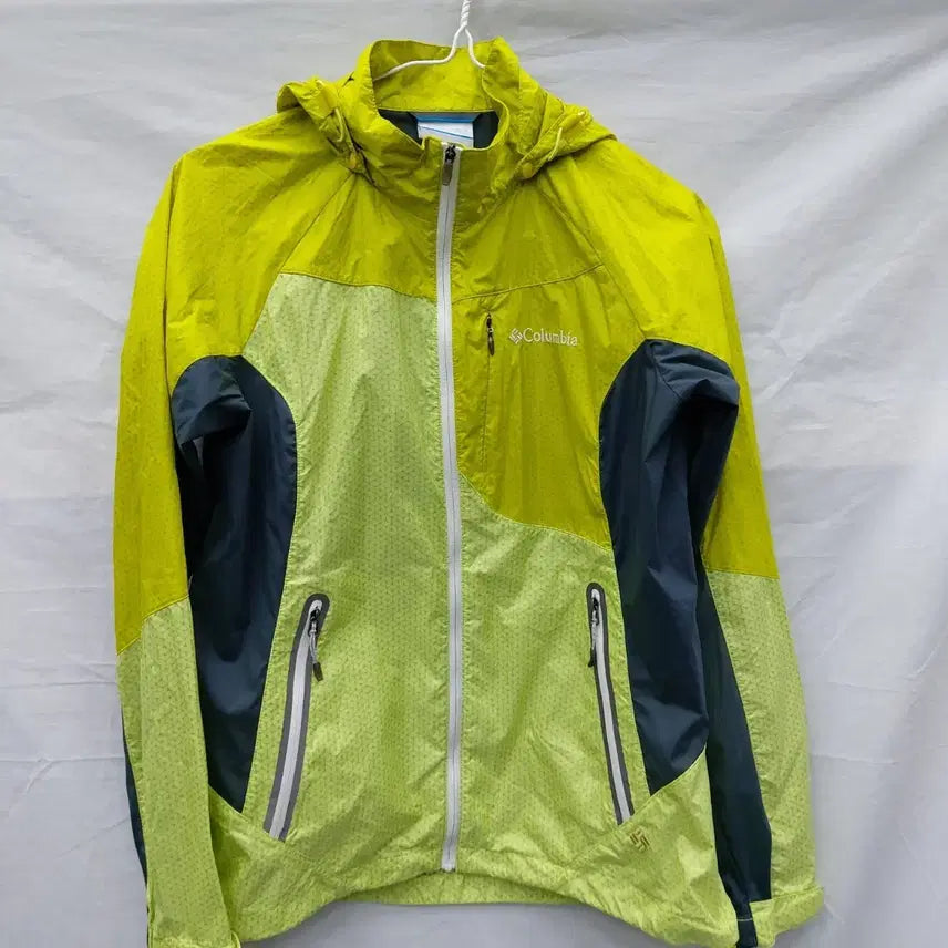 [BUNJANG] Columbia Windbreaker Yellow/Gray Size S / 컬럼비아 바람막이 옐로우/그레이 S 여85
