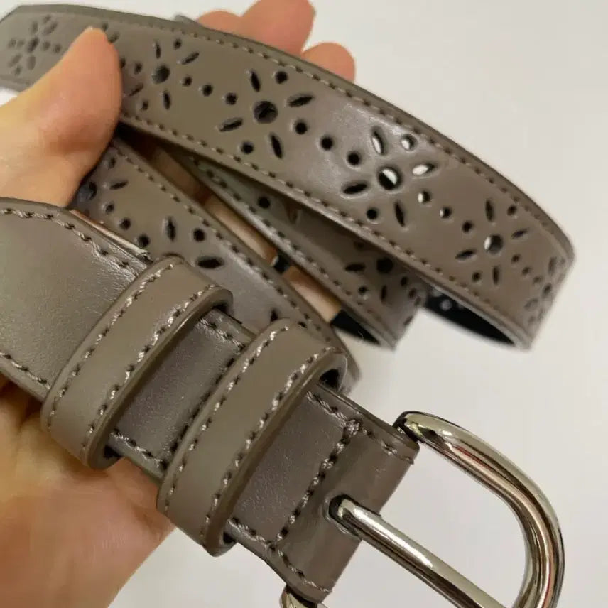 [BUNJANG] Punching EDOP Luxury Glossy Belt (New) / 펀칭 에도프 고급 유광벨트(새상품)