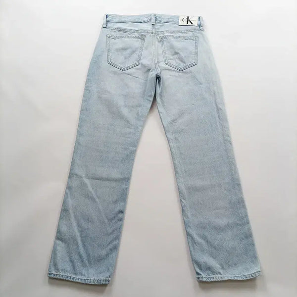 [BUNJANG] Calvin Klein Women's Light Wash Straight Leg Denim Pants Size 29 (Tag Size 27) / 캘빈클라인 청바지 사이즈29 연청 워싱 일자 여자 데님팬츠 B1155