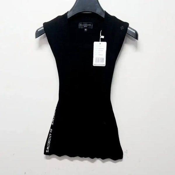 [BUNJANG] Saint Andrews Women's Sleeveless Knit Vest / 세인트앤드류스 기능성 골프스판 골지 니트 민소매(정품.새상품)