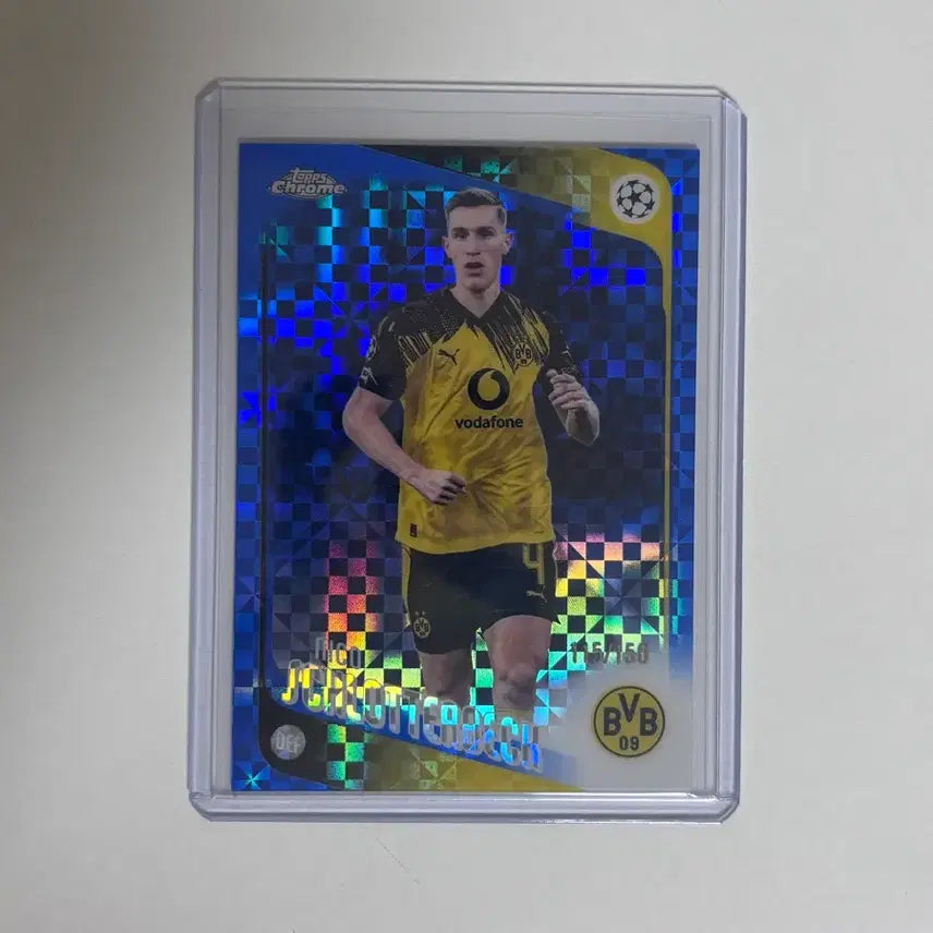 [BUNJANG] Dortmund Schlotterbeck 150 Limited Tops Chrome Card / 도르트문트 슐로터벡 150한정 탑스 크롬 카드
