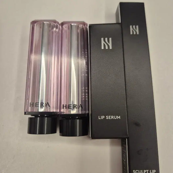 [BUNJANG] Hera Sensual Tinted Shine Lipstick Set (Shades 185, 105) with Free Lip Serum and Concealer / 헤라 센슈얼 틴티드 샤인 립스틱 185,105