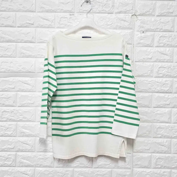 [BUNJANG] Saint James Striped Round Neck T-Shirt / S 세인트제임스 스트라이프 라운드 티 E51