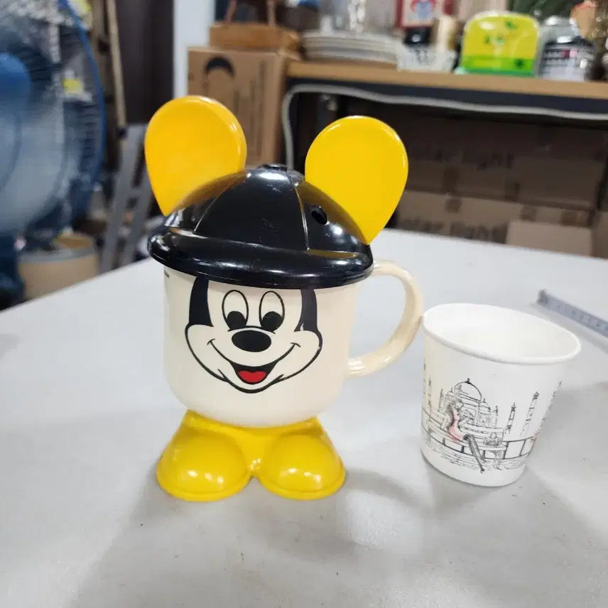 [BUNJANG] Vintage Mickey Mouse Cup / 미국서온 오래된 #미키마우스 컵 높이15.7cm 가로13.5cm