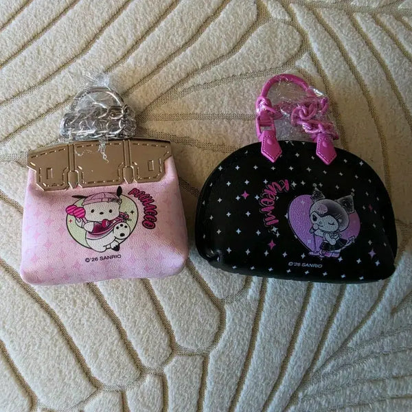 [BUNJANG] Sanrio Kuromi Pochacco Pouch Keyring Set / 산리오 쿠로미 포차코 파우치 키링