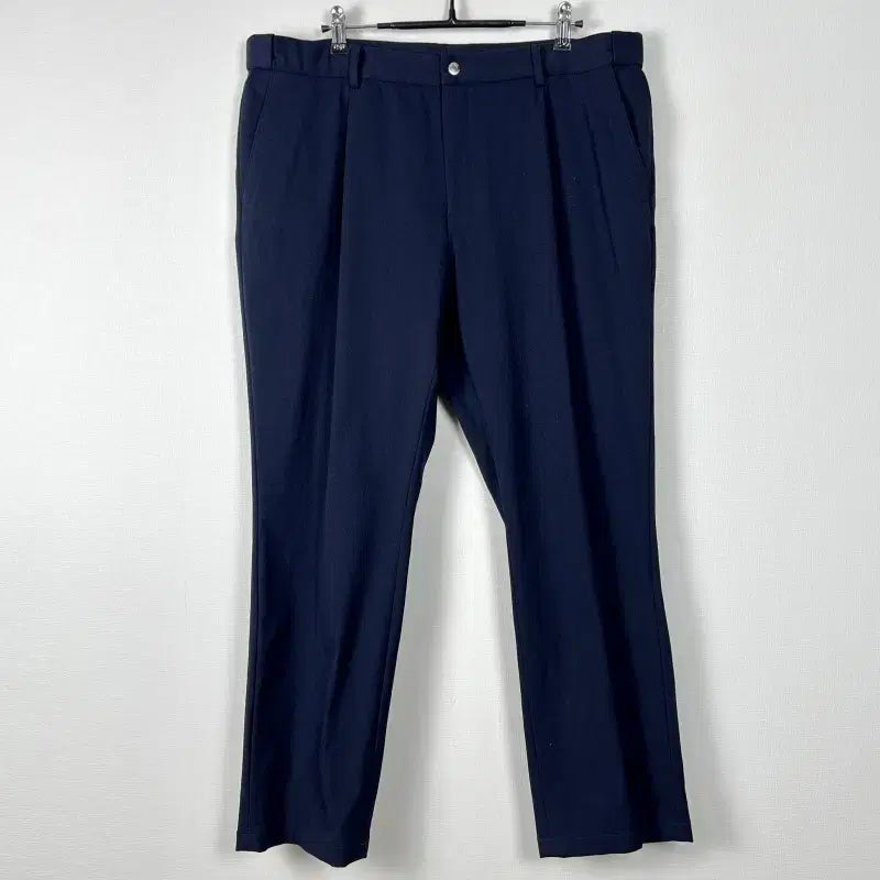 [BUNJANG] Bogner Hidden Waistband Stretch Slacks Pants Navy / 보그너/히든밴딩 스판 바지 슬랙스 남96 37 2XL/라덴