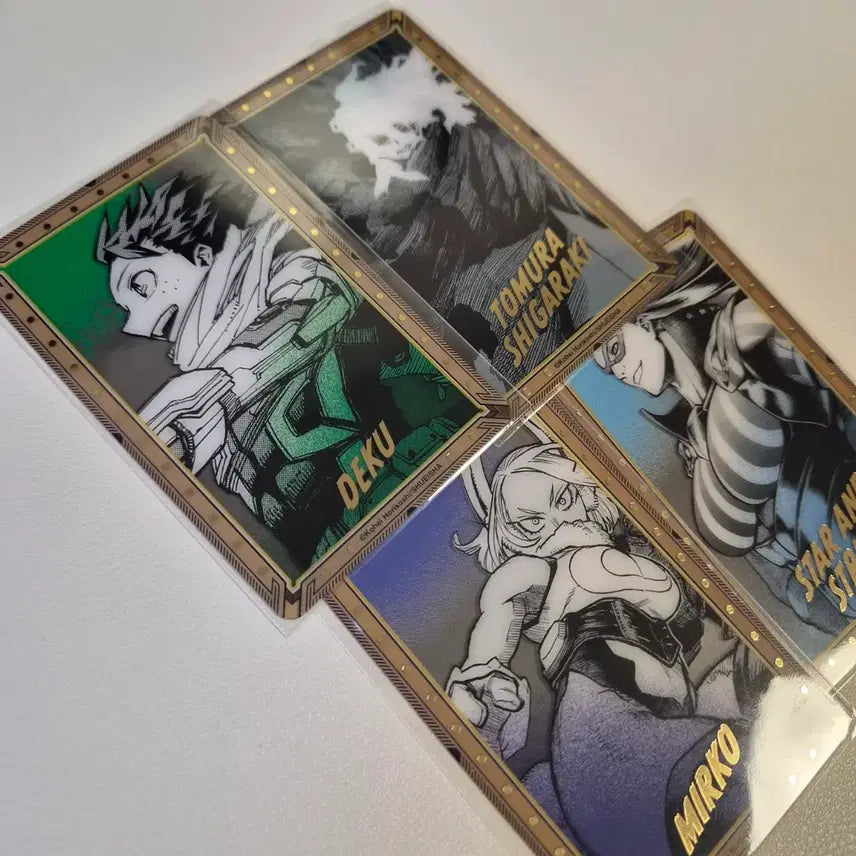 [BUNJANG] My Hero Academia Nagahama Midoriya Shigaraki Original Art Exhibition Gold Foil Clear Card / 히로아카 나히아 미도리야시가라키 원화전 금박호일 클리어카드