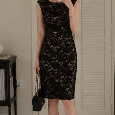 [BUNJANG] MOJO.S.PHINE Lace H-Line Sleeveless Formal Dress / 모조에스핀 레이스 H라인 민소매 정장 원피스