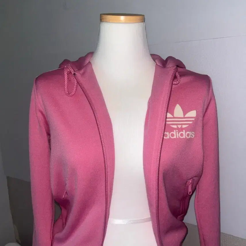 [BUNJANG] Adidas Pink Cropped Jersey / 아디다스 핑크 크롭져지