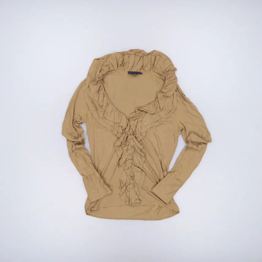 [BUNJANG] M Polo Women's Frill Blouse T-shirt / M 폴로 여성 프릴 블라우스티셔츠 0709H