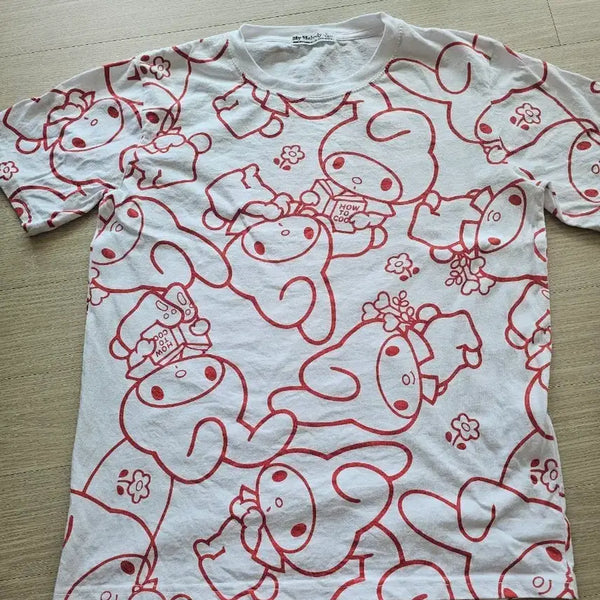 [BUNJANG] Sanrio My Melody Adult T-Shirt Size M / 성인 마이멜로디 반팔 티셔츠 m사이즈