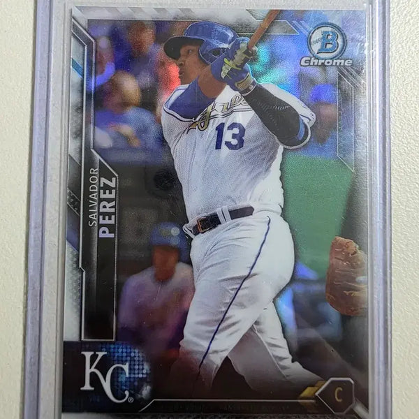 [BUNJANG] 2016 Bowman Chrome Salvador Perez Refractor Card Kansas City Royals / 2016 mlb 살바도르 페레즈 리플렉터 카드 캔자스시티로얄스
