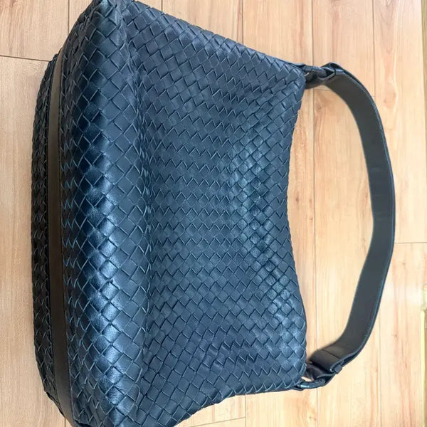 [BUNJANG] Bottega Veneta Intrecciato Shoulder Bag Black / 보테가베네타 숄더백 인트레치아토 블랙