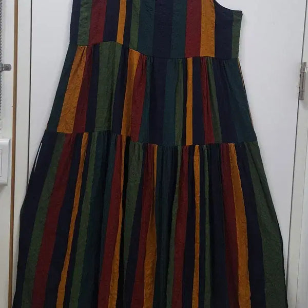 [BUNJANG] Stripe Bustier Dress / 뷔스티에 원피스 끈원피스