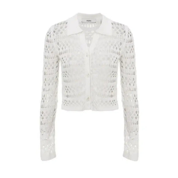 [BUNJANG] Rave See-Through Knit Cardigan (Size S) / (s) 레이브 시스루 니트 가디건