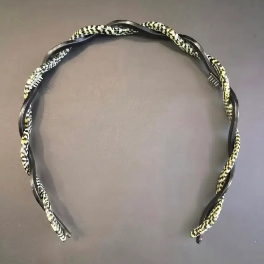 [BUNJANG] MOST12 Mosaic Braid Headband / MOST12 모자이크 브레이드 헤어밴드