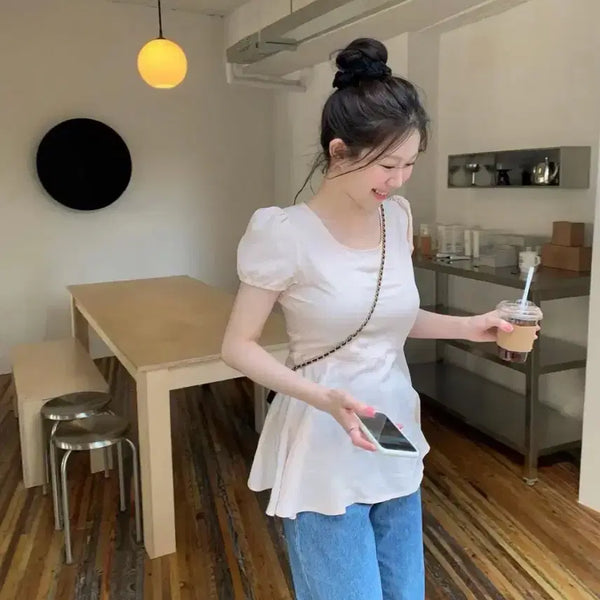 [BUNJANG] Ont Peach Blouse / 온트 피치 블라우스