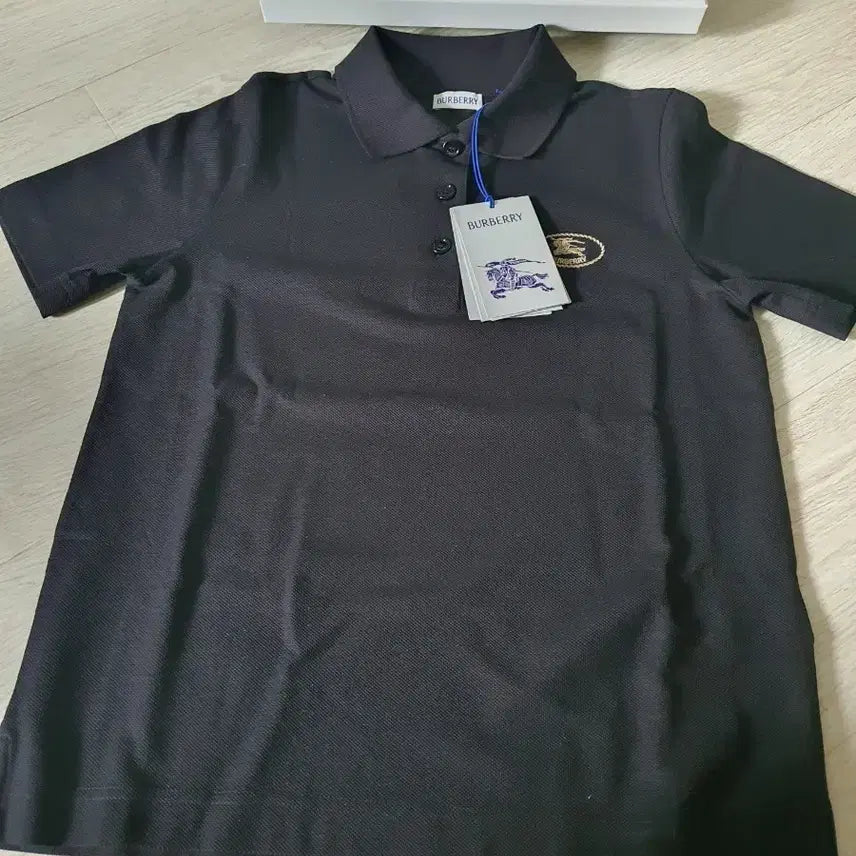 [BUNJANG] Burberry Black Collar Shirt Size S / 버버리 카라셔츠(새상품)