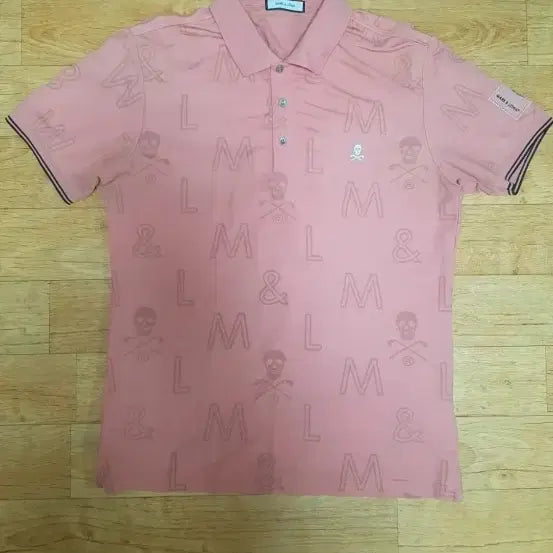 [BUNJANG] Mark & Lona Golf Cooling Mesh Polo Shirt (Size L) / 정품/3회착용)마크앤로나 골프 독특한 패턴 얇고 촘촘한 냉감 메시 카라티