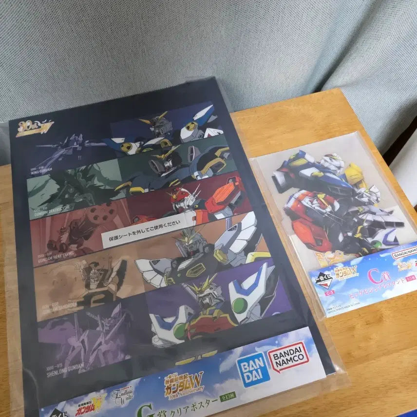 [BUNJANG] Bandai Mobile Suit Gundam Wing 30th Anniversary Lottery C Prize & G Prize Poster Bundle Set / 반다이 신기동전기 건담W 30주년 쿠지 C / G 상 일괄판매