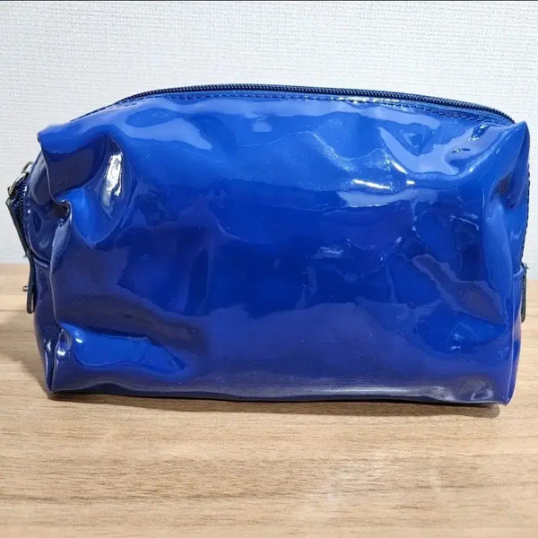 [BUNJANG] Blue Enamel PVC Pouch / 새상품) 블루 에나멜 pvc 파우치