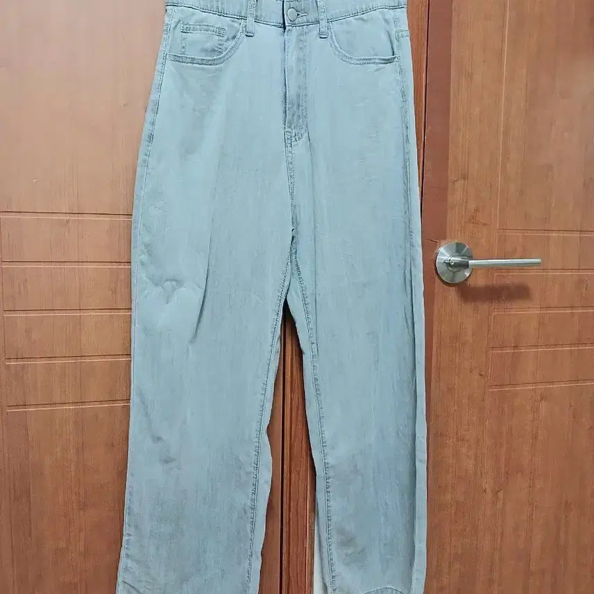 [BUNJANG] Light Gray Summer Denim Pants / 여성 연그레이 여름 데님 바지