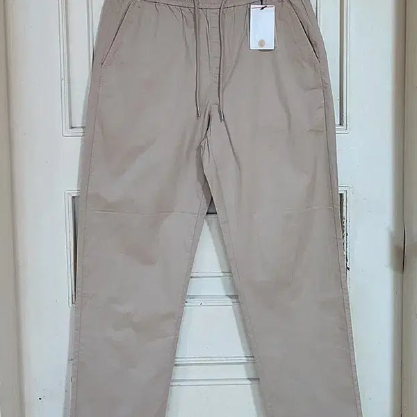 [BUNJANG] Men's Summer Relaxed Fit Banding Pants Cotton Spandex Blend / 새옷 남성면바지34 여름팬츠 여유핏 밴딩바지 스판바지