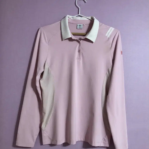 [BUNJANG] Wider Angle Women's Golf Long Sleeve T-shirt Pink Size 100 / 와이드앵글 여성 골프 긴팔 티셔츠 100 핑크