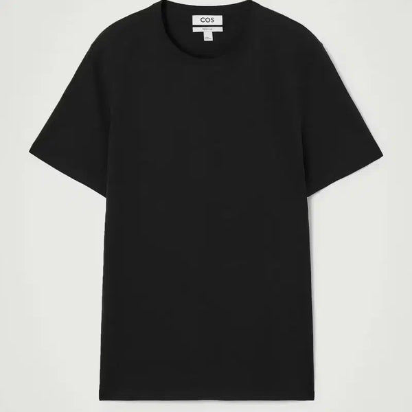 [BUNJANG] COS Regular Cotton T-Shirt Black / 코스 레귤러 코튼 티셔츠 블랙