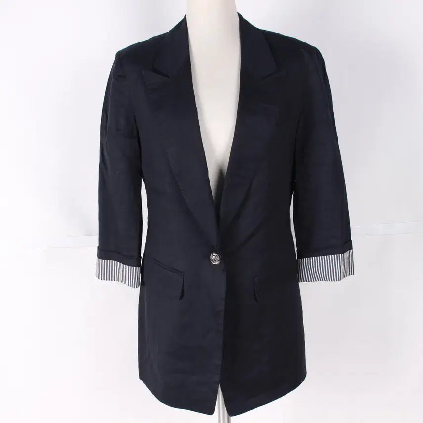 [BUNJANG] Compania Women's Rayon Blend Cropped Sleeve Jacket / 꼼빠니아 여성 칠부 레이온 자켓