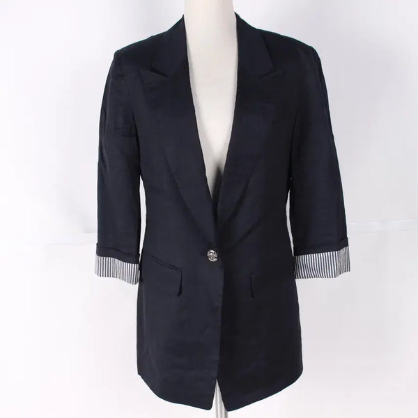 [BUNJANG] Compania Women's Rayon Blend Cropped Sleeve Jacket / 꼼빠니아 여성 칠부 레이온 자켓