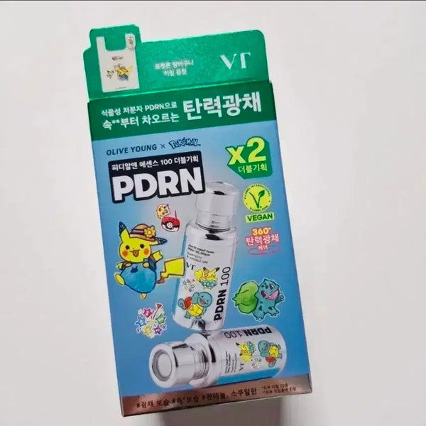 [BUNJANG] VT Cosmetics PDRN Essence 100 Pokemon Edition 30ml Bundle with Shopping Basket Keyring / (포켓몬장바구니키링)VT 브이티 PDRN 에센스 100 새상품
