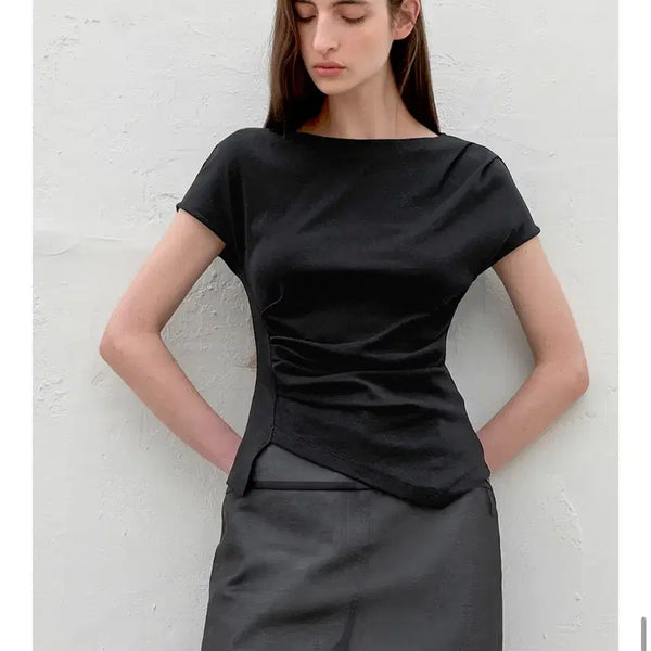 [BUNJANG] Atelier Nine Black T-Shirt / 아틀리에나인 티 블랙 새상품