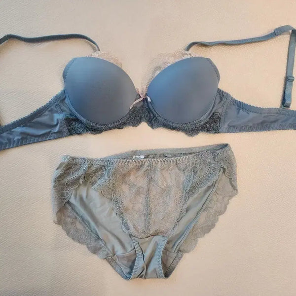 [BUNJANG] Women's Bra and Panty Set (Blue) / (중고) 여성 브라팬티 세트