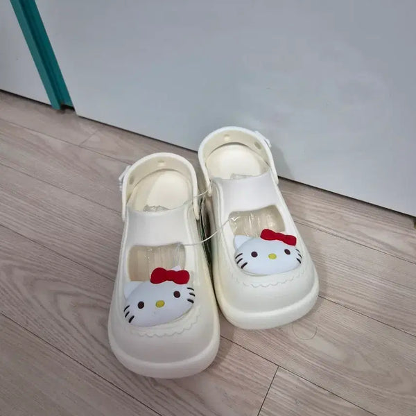 [BUNJANG] Hello Kitty Ribbon Detail Sandals / 헬로키티 샌들 슬리퍼 새상품