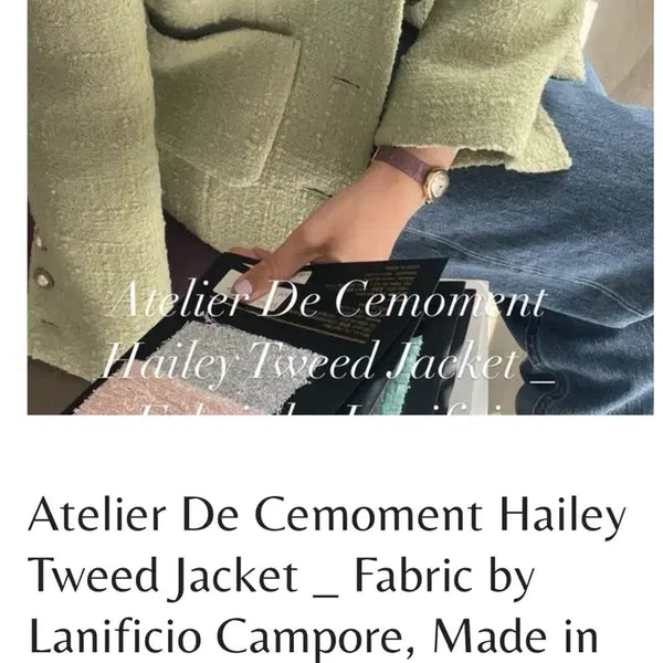 [BUNJANG] Semonment Hailey Tweed Jacket / 쎄모먼 Hailey Tweed Jacket 34
