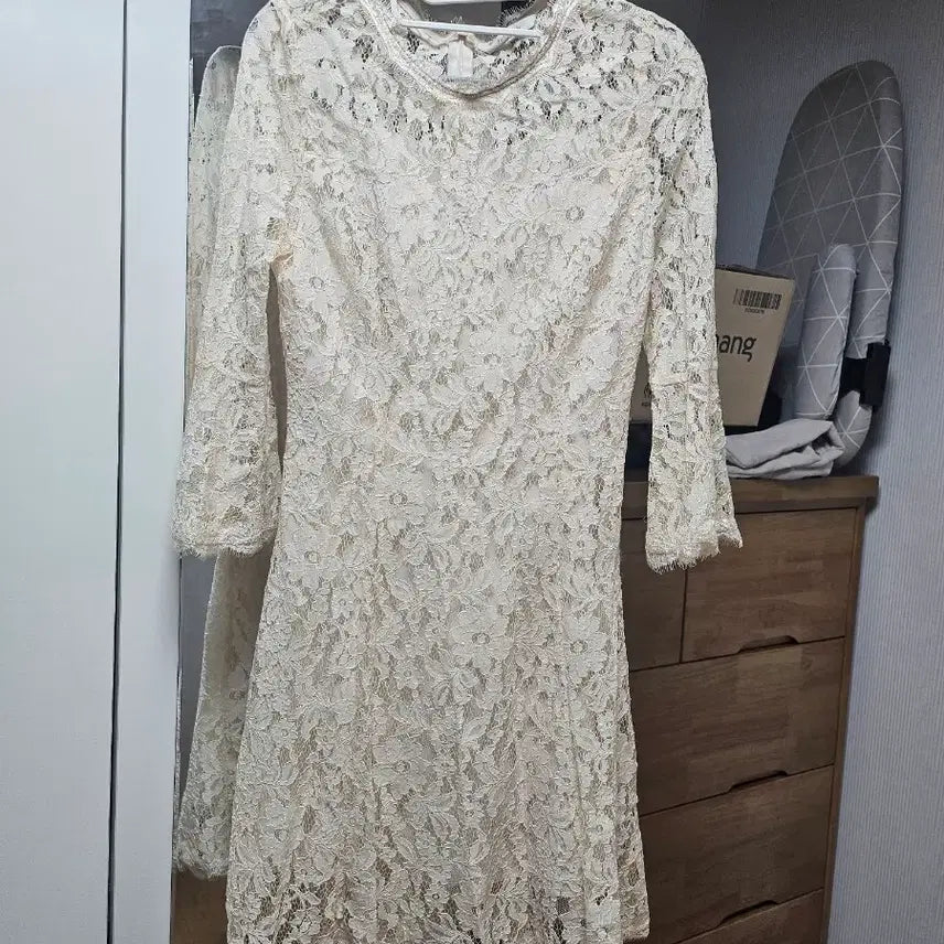 [BUNJANG] Kenneth Lady Ivory Lace Dress 55 / 케네스레이디 아이보리 레이스 원피스 55 (새상품)