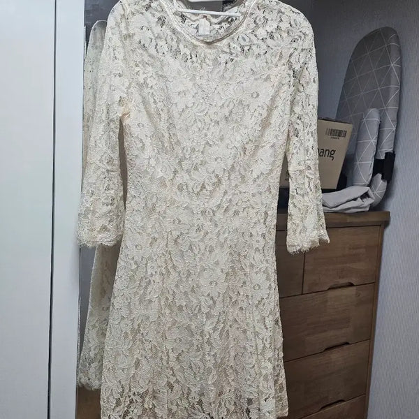 [BUNJANG] Kenneth Lady Ivory Lace Dress 55 / 케네스레이디 아이보리 레이스 원피스 55 (새상품)