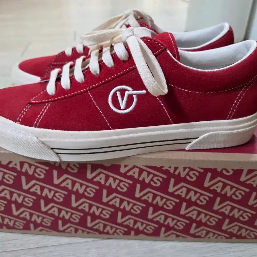 [BUNJANG] Vans Sid DX Anaheim Factory Red Sneakers / 반스 시드 DX 에너하임 레드 스니커즈(새상품)