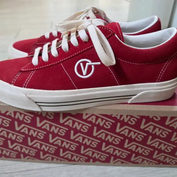 [BUNJANG] Vans Sid DX Anaheim Factory Red Sneakers / 반스 시드 DX 에너하임 레드 스니커즈(새상품)