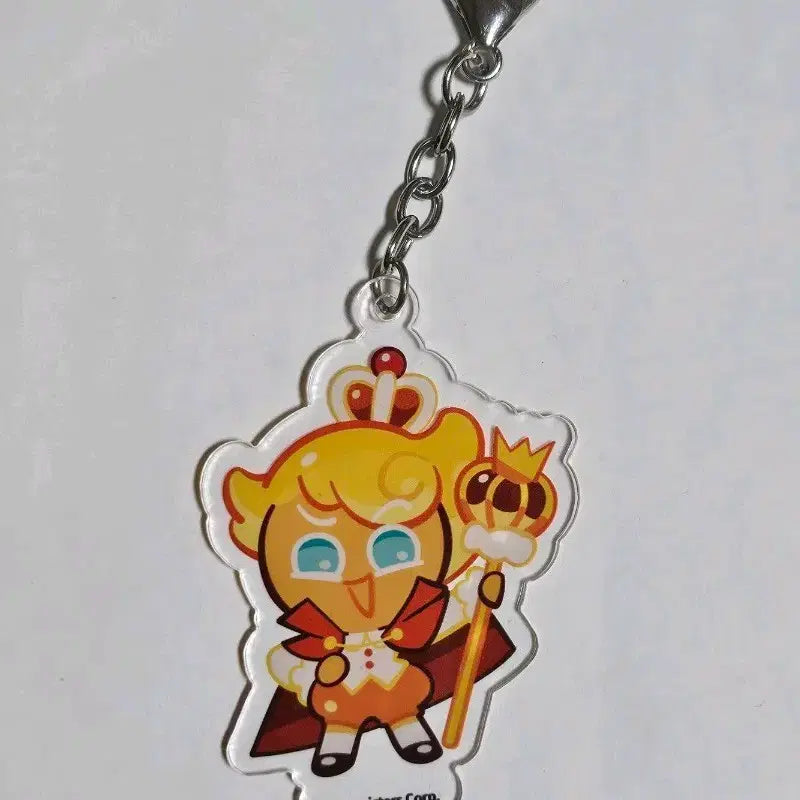 [BUNJANG] Cookie Run Kingdom Custard III Cookie Acrylic Keychain / 쿠키런 킹덤 커스터드 3세 맛 쿠키 아크릴 키링