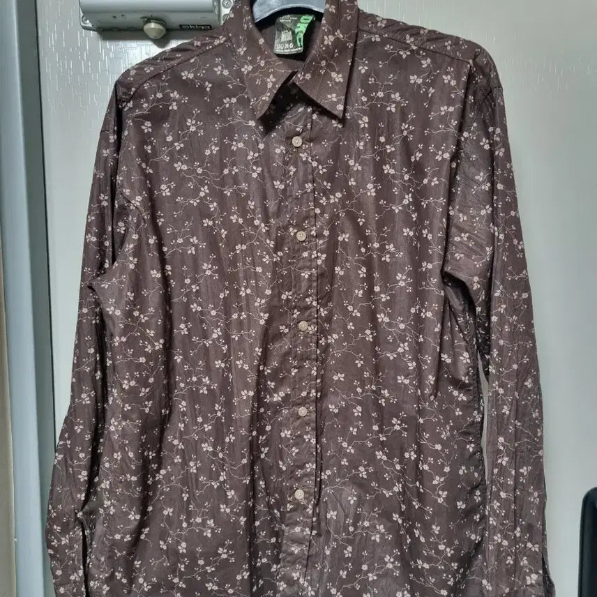 [BUNJANG] Men's Long Sleeve Floral Shirt - XL / 남성 상의 XL