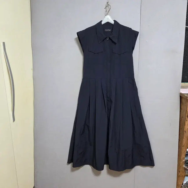 [BUNJANG] The Beigez Long Dress - Nylon/Cotton Blend (Black) / 더베이지스 바스락소재 롱원피스 FF  n7914